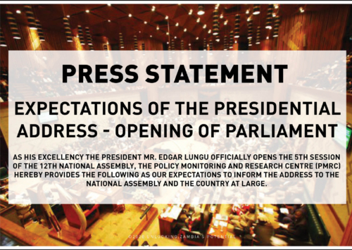 Press Statement – Expectations Of The Presidential Address – Opening Of Parliament