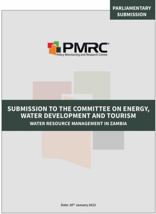 PMRC Presentation to Parliament – Water Resource Management in Zambia