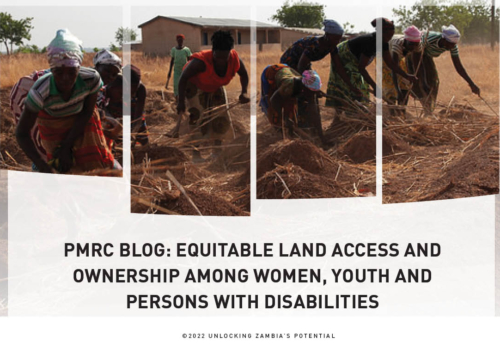 PMRC blog – Equitable Land Access and Ownership among Women, Youth and Persons with Disabilities