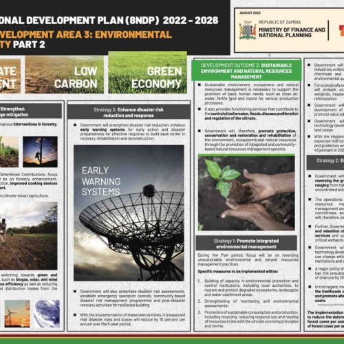 Eighth National Development Plan (8NDP)  2022 – 2026 Strategic Development Area 3 – Environmental Sustainability Part 2