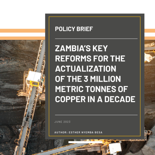 PMRC Policy Brief – Zambia’s Key Reforms for the Actualization of the 3 Million Metric Tonnes of Copper in a Decade
