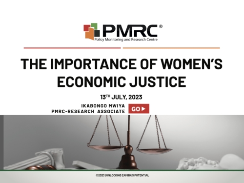 The Importance Of Women’s Economic Justice – Presentation