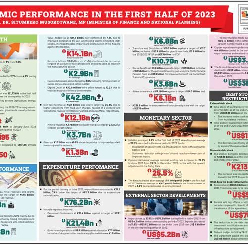 Economic Performance in the First Half of 2023 Infographic