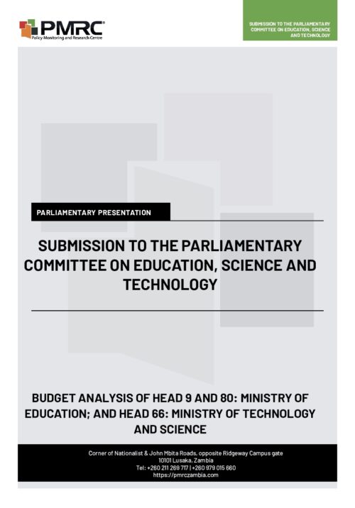 PMRC Parliamentary Presentation – Parliamentary Submission on Expanded Planning and Budgeting Committee