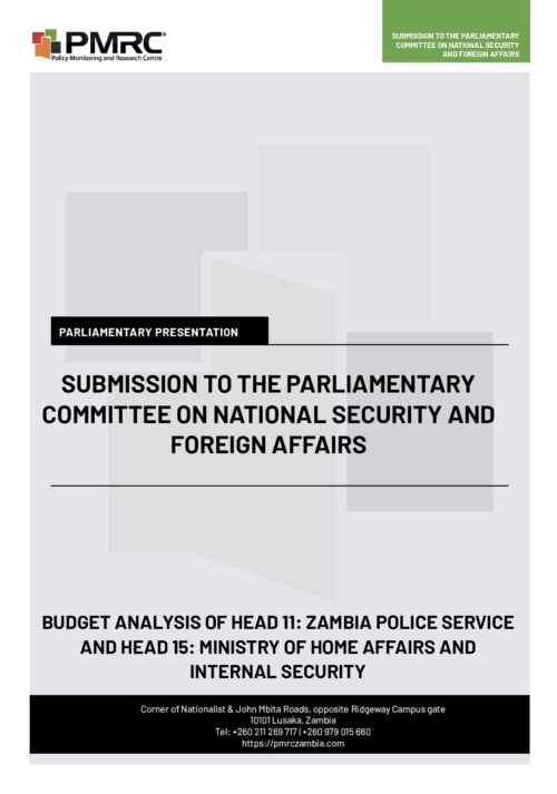 Submission to the Parliamentary Committee on National Security and Foreign Affairs