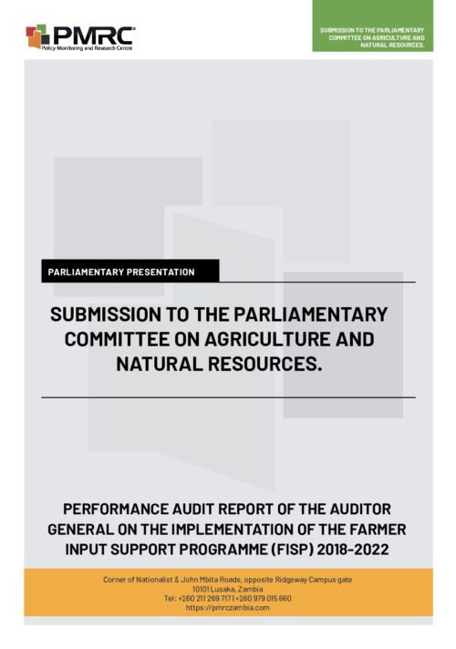 Submission to the Parliamentary Committee on Agriculture and Natural Resources